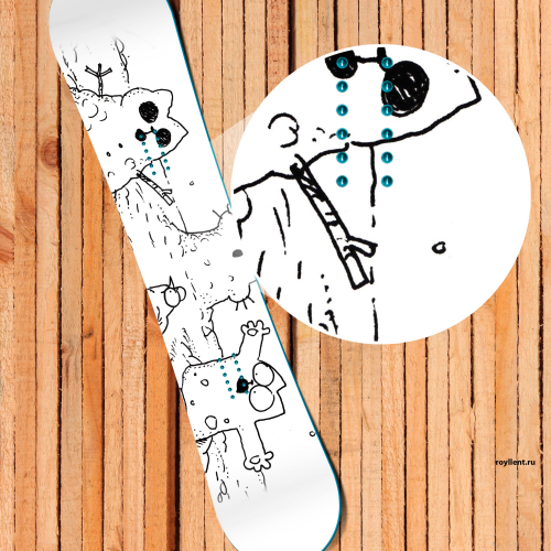Simons cat Наклейка на доску или сноуборд