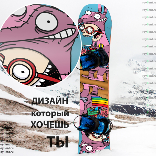 Виниловая наклейка на сноуборд Royllent 2016 Queergeeks Design sticker
