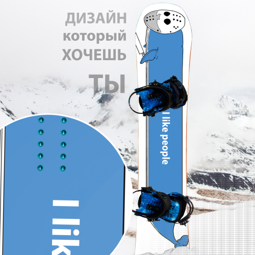 Заказать сноуборд наклейку на доску 2016 года, необычный дизайн