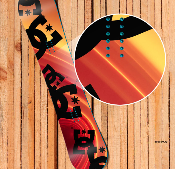 2016 Sun Color Rays DC купить сноуборд недопрого наклейка