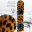 leopard - наклейка на сноуборд леопардовый стиль