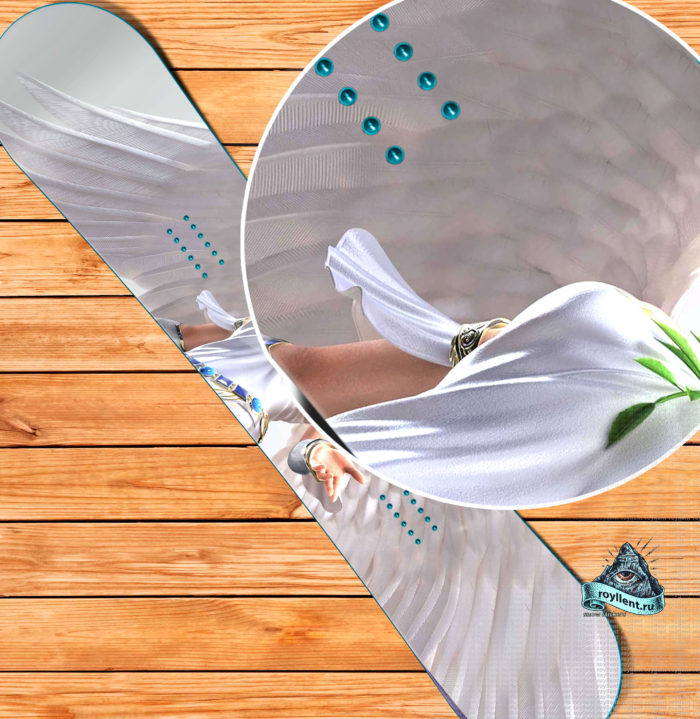 Angel snowboard skins Божественная наклейка.