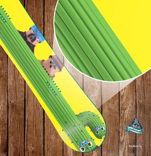 Полноразмерная сноуборд наклейка стикер на доску el-grand-chamaco-cactus