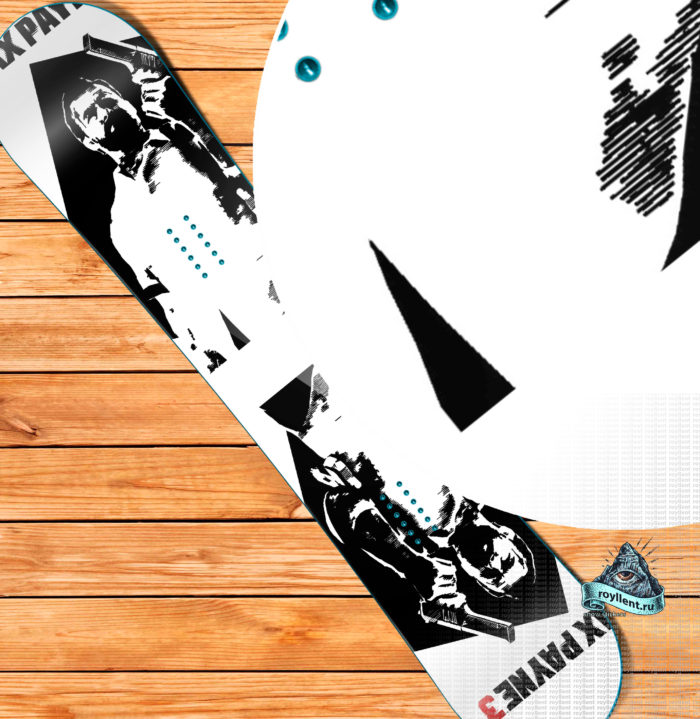 Виниловая наклейка на сноуборд Royllent 2018 Max Payne 2 Wrap snowboard