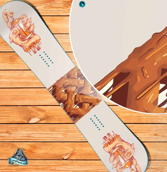 Сноуборд наклейка на доску или лыжи