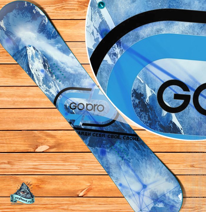 GoBROtravel - Surf Camp Art купить наклеку на сноуборд