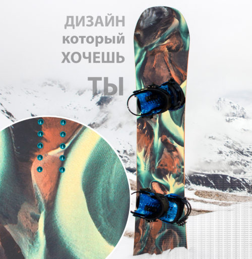 Купить эксклюзивный дизайн наклейки на сноуборд в стиль одежды ONeill