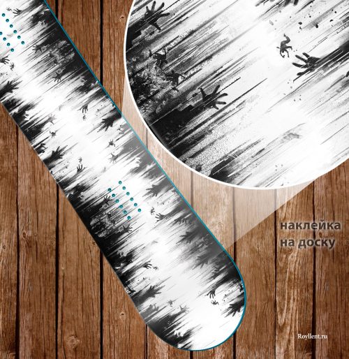 купить наклейку на сноуборд или лыжи Dying Light